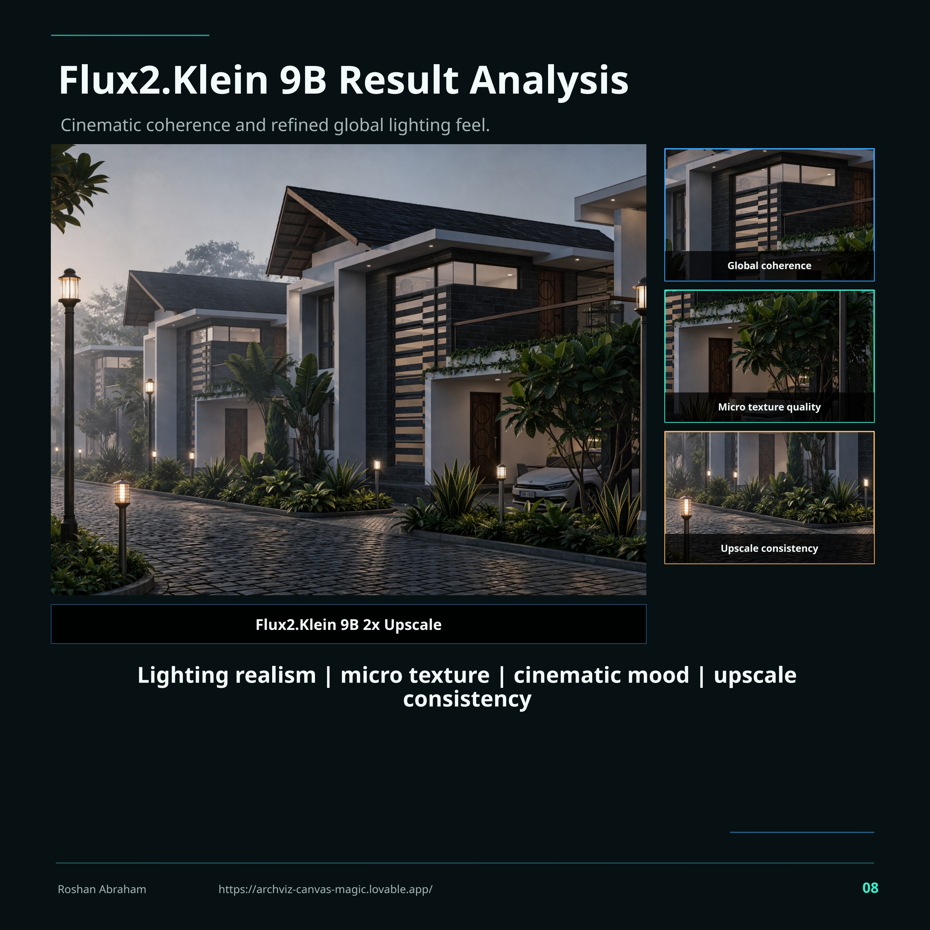 Flux 2 Klein 9B 2× upscale results