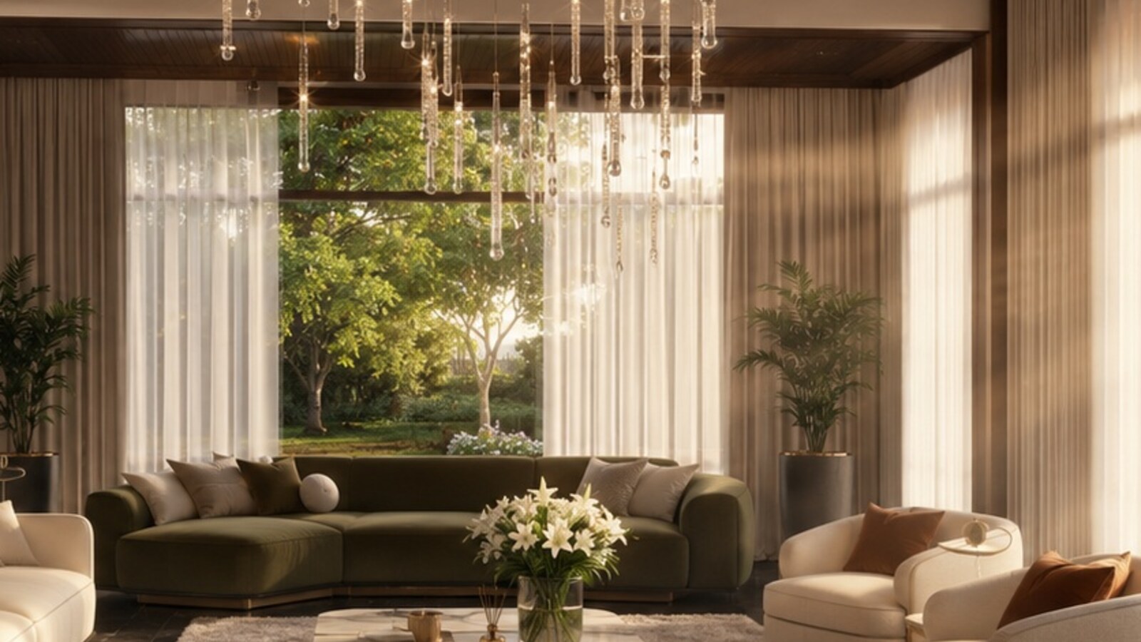 Interior living room — before and after 2× upscale — before